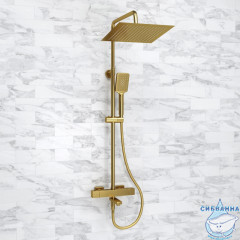 Душевая система Wasserkraft 300 1 режим A199.260.201.BG Thermo (золото матовое)