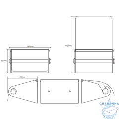 Держатель для туалетной бумаги Bemeta Hotel 105112315