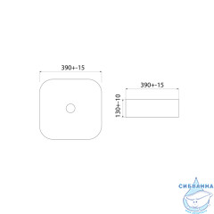 Раковина на столешницу 39 см Iddis Bridge BRIBM04i27