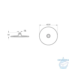 Душевая система Vitra Suit A49308EXP 220 1 режим (хром)