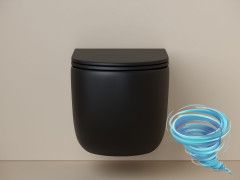 Унитаз подвесной безободковый Ceramicanova UP Rimless CN4007MB с сиденьем быстросъемным Soft Close (микролифт)