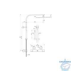 Душевая система Ideal Standard Ceratherm 300 1 режим A7542AA (хром)