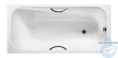 Чугунная ванна Wotte Start c отверстиями для ручек 170х70