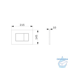 Кнопка смыва Am.Pm ProC S I070231 хром матовый