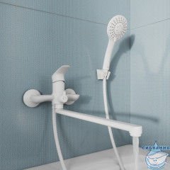 Смеситель для ванны Milardo Rora RORWT00M10 (белый матовый)