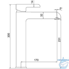 Смеситель для раковины Gappo G1003-18 (без донного клапана) (хром/белый)