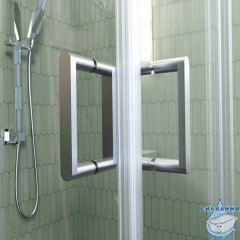 Душевое ограждение Veconi Rovigo 120x120 профиль хром, стекло прозрачное RV11-120-01-C5 (без поддона)