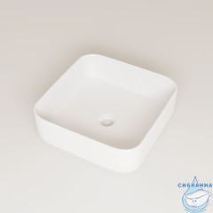 Белый глянцевый умывальник накладной, Bridge, IDDIS, BRIWS04i27