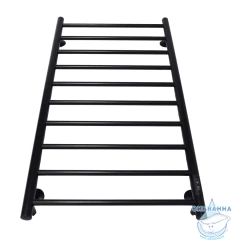 Полотенцесушитель электрический Санприз Аврора П10 50х100 (черный матовый) (подключение универсальное)