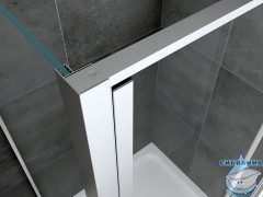 Душевое ограждение ABBER Sonnenstrand AG04130S-S85 130x85 профиль хром, стекло  прозрачное (без поддона)