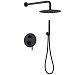 Душевая система Abber Emotion 250 1 режим AF8818B (черный матовый)