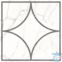 7346-0002-1001 Декор кер. Каррара Нова_LB Бел. 45*45 _геометрия_ 1 \4