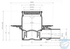 Дренажный трап для душа Pestan Confluo Standard Plate 13702562