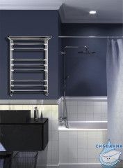 Полотенцесушитель электрический Indigo Brace Lux П8 с полкой (с таймером) 40х70 хром (с возможностью скрытого подключения, подключение R/L)