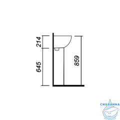Пьедестал для раковины Sanita Luxe Арт ARTSLPD01