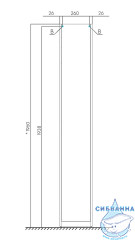 Пенал напольный Акватон Лондри 31 см белый 1A260603LH010