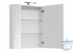 Шкаф-зеркало Aquanet Августа 75 белый 210010