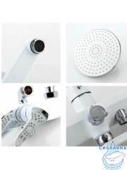 Душевая система Frap F2441 220 1 режим (хром/белый)