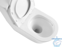 Унитаз напольный Abber Bequem AC1112TMW с бачком и сиденьем Soft Close (микролифт)