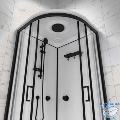 Душевая кабина Тритон Прайм 90x90 профиль черный, стекло прозрачное Щ0000071582