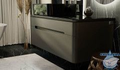 Тумба под раковину Jorno Shine 100 см Shi.01.100-M/P/A антрацит