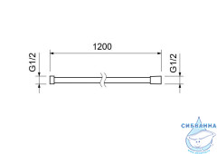 Душевой шланг 120 см Aquatek AQ2103CR