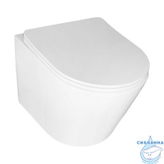 Унитаз подвесной безободковый Azario Терамо AZ-0053 SP (с сиденьем Soft Close (микролифт) )