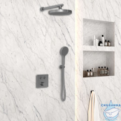 Душевая система Vincea 300 1 режим VSFW-4I212GM (вороненая сталь)