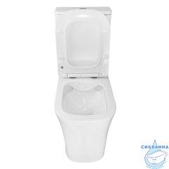 Унитаз напольный безободковый Azario Anteo Square  AZ-1218A с бачком и сиденьем Soft Close (микролифт)