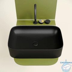  Раковина на столешницу 61 см Ceramicanova Element CN6053MB (черный матовый)