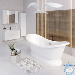 Ванна из искусственного камня Aqua de Marco Fidji 190х89