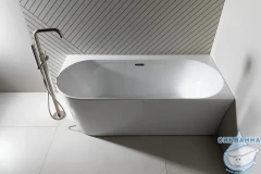 Смеситель для ванны напольный Allen Brau Priority 265370 (никель)