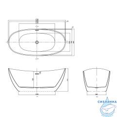 Акриловая ванна Azario Glasgow 170х80