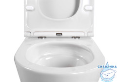 Унитаз подвесной безободковый Aquatek Вега AQ1904T-00 с сиденьем Soft Close (микролифт)