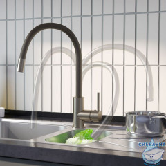 Смеситель для кухни, Kitchen 360, сатин, IDDIS, K36BNJ0i05