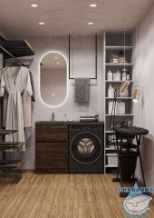 Раковина на стиральную машину Aqvaton Лондри 105x50 1A72223KLH21R правая