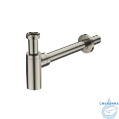 Бутылочный сифон для умывальника, сатин, Optima Home, IDDIS, OPTBN00i84