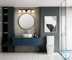 Унитаз напольный Abber Rechteck AC1210TMW с бачком и сиденьем Soft Close (микролифт)