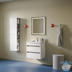 Тумба с умывальником, подвесная, 60 см, белый, Zodiac X, IDDIS, ZDX60W0i95K подходит умыв. 4076000i28