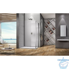 Боковая стенка Bas Lira SP-70-C-CH профиль хром, стекло прозраное