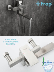 Душевая система Frap F24802 250 1 режим (сатин)