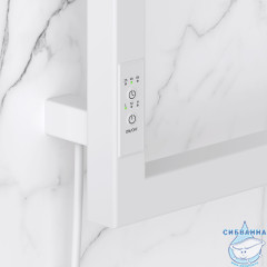 Полотенцесушитель электрический Сунержа Этюд 49х105 (с возможностью скрытого подключения, подключение R(белый матовый)
