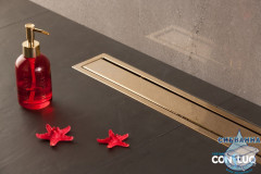 Дренажный трап для душа Pestan Confluo Premium Line Gold 750 13100054 решеткой