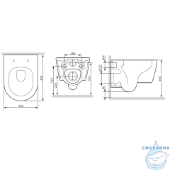 Унитаз подвесной AM.PM Func C8F1700MWSC с сиденьем Soft Close (микролифт)