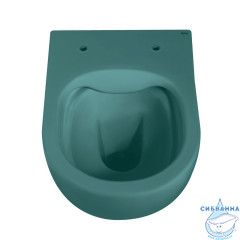 Унитаз подвесной безободковый Abber Bequem AC1101MBG сиденьем Soft Close (микролифт) (зеленый матовый)