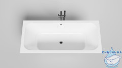 Ванна из искусственного камня Salini Orlando Axis 180x80 (материал sapirit, белый матовый)