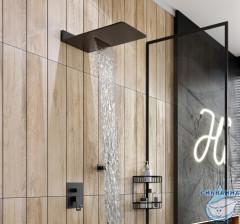 Душевая система Timo Briana SX-7139/03SM 230 1 режим (черный матовый)