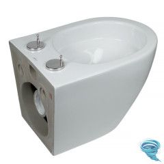 Унитаз подвесной безободковый Calypso CS246UQ-TK с сиденьем Soft Close (микролифт)
