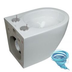 Унитаз подвесной безободковый Calypso CS246UQ-TK с сиденьем Soft Close (микролифт)