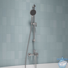 Лейка для душа, хром матовый, Aiger, IDDIS, AIG4FBCi18